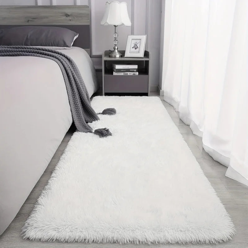 Ultra-Soft Plush Rug – Modern, Washable Carpet for Bedroom and Living Room