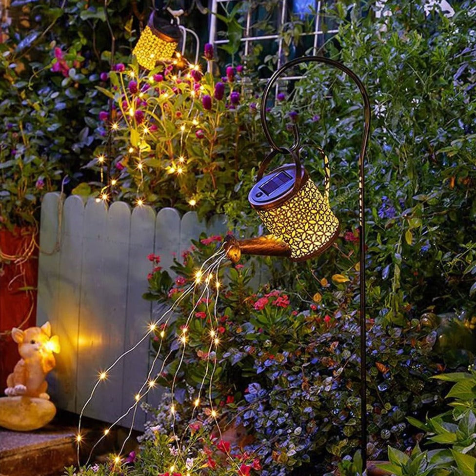 Waterende Lantaarn – Zonne-energie Tuinverlichting voor Elegante Sfeerverlichting