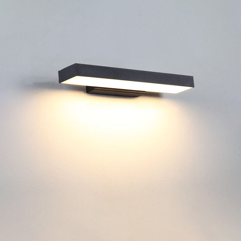 Moderne Minimalistische LED Sensor Buitenlamp | Waterdichte Rechthoekige Wandlamp