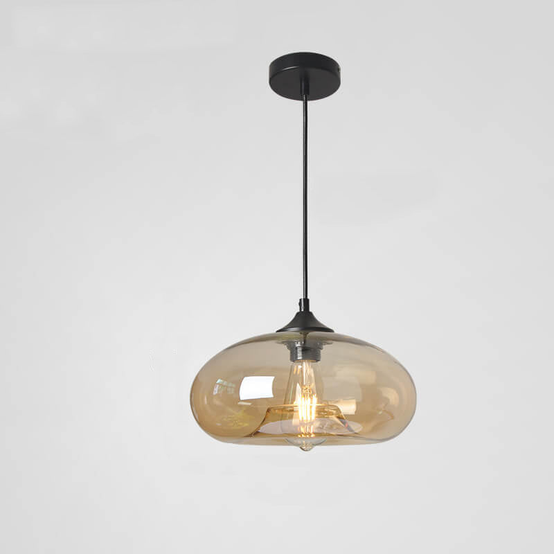 Industriële Glazen Hanglamp – Ø28 cm, Meerdere Kleuren, E26 Fitting