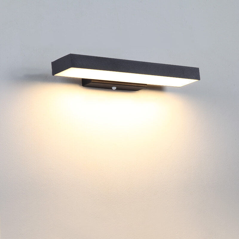 Moderne Minimalistische LED Sensor Buitenlamp | Waterdichte Rechthoekige Wandlamp