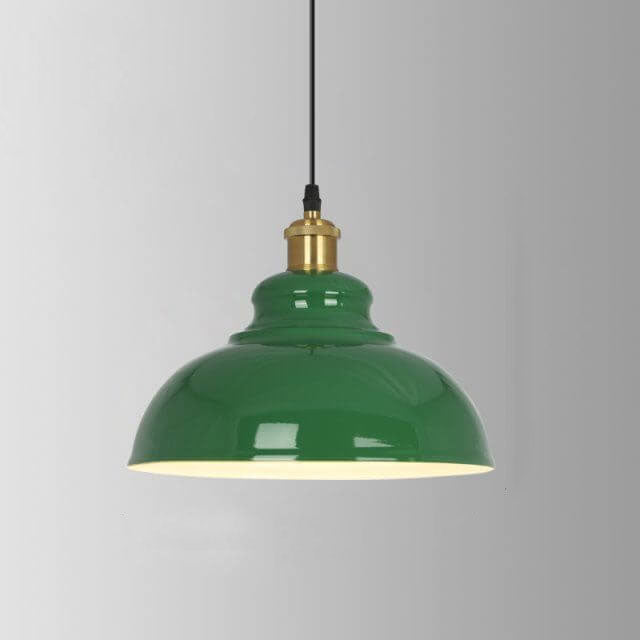 Industriële Elegante Groene Hanglamp in Meerdere Formaten