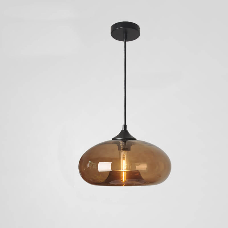 Industriële Glazen Hanglamp – Ø28 cm, Meerdere Kleuren, E26 Fitting
