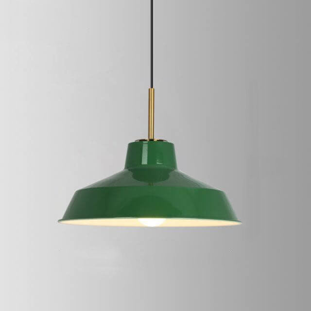 Industriële Elegante Groene Hanglamp in Meerdere Formaten