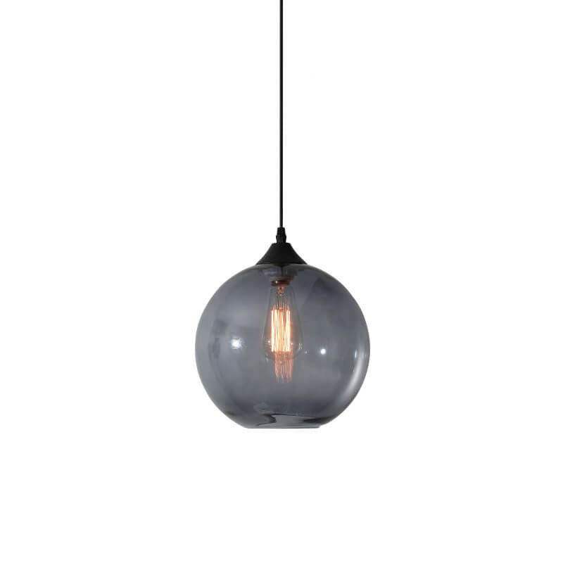 Moderne Glazen Hanglamp in Meerdere Kleuren met Bolvormig Design