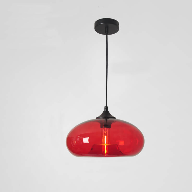 Industriële Glazen Hanglamp – Ø28 cm, Meerdere Kleuren, E26 Fitting