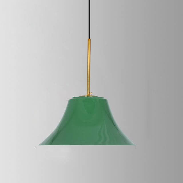 Industriële Elegante Groene Hanglamp in Meerdere Formaten