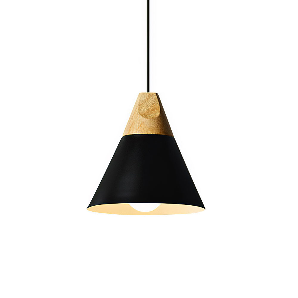 Ovia – Scandinavische Hanglamp van Hout & Aluminium