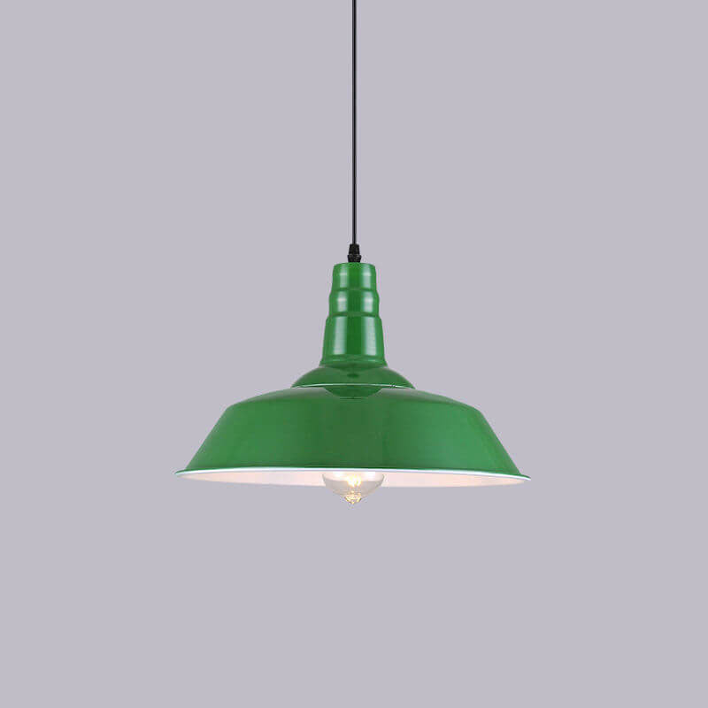 Industriële Elegante Groene Hanglamp in Meerdere Formaten