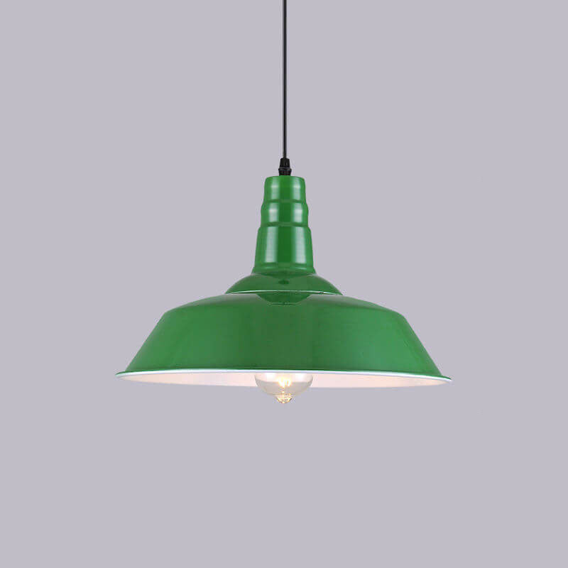 Industriële Elegante Groene Hanglamp in Meerdere Formaten