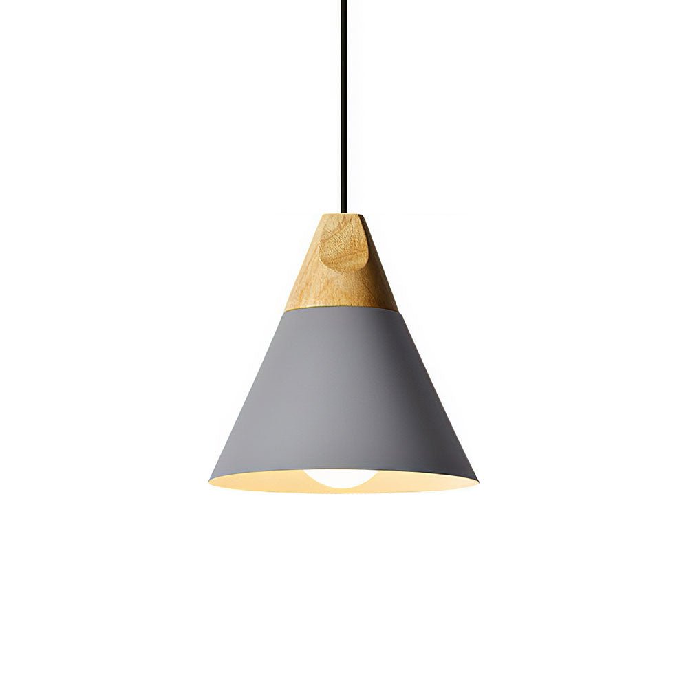 Ovia – Scandinavische Hanglamp van Hout & Aluminium