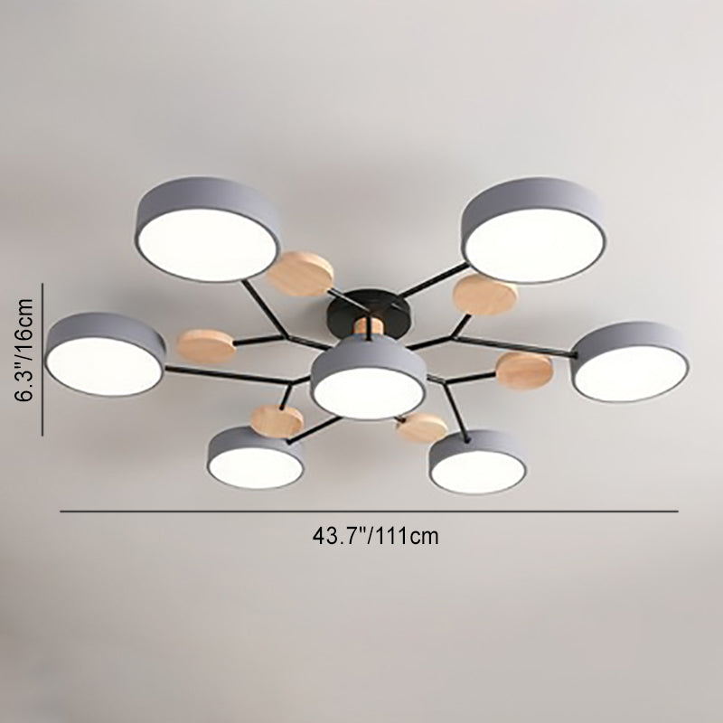 Scandinavische LED Plafondlamp Moleculair Design & Moderne Sfeerverlichting