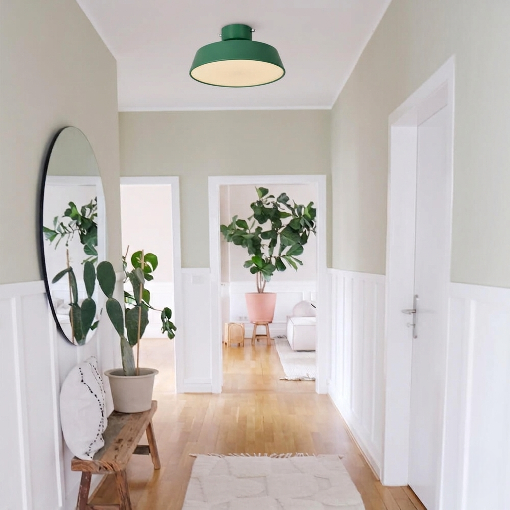 Scandinavische LED Plafondlamp met Acryl Kap