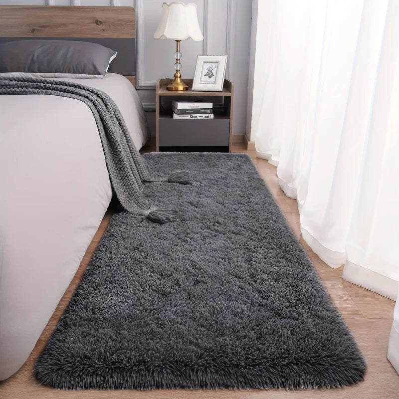 Ultra-Soft Plush Rug – Modern, Washable Carpet for Bedroom and Living Room