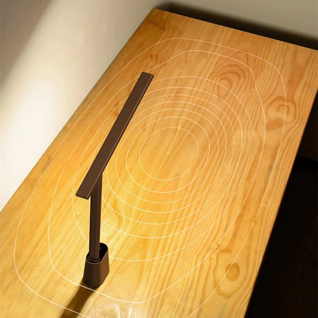 Opvouwbare Japandi bureaulamp met dimbaar LED-licht