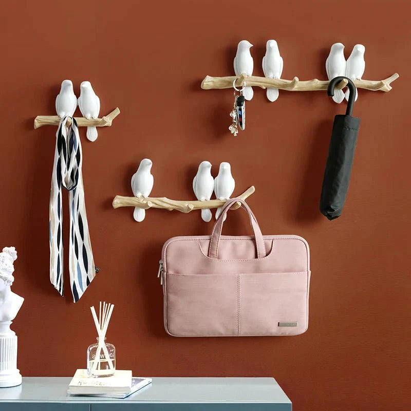 Hars Wandkapstok met Vogelmotief – Stijlvol, Duurzaam & Functioneel