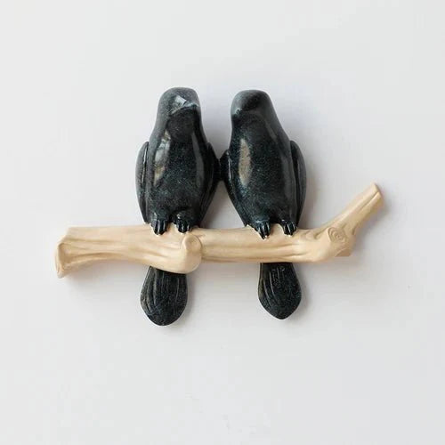 Hars Wandkapstok met Vogelmotief – Stijlvol, Duurzaam & Functioneel