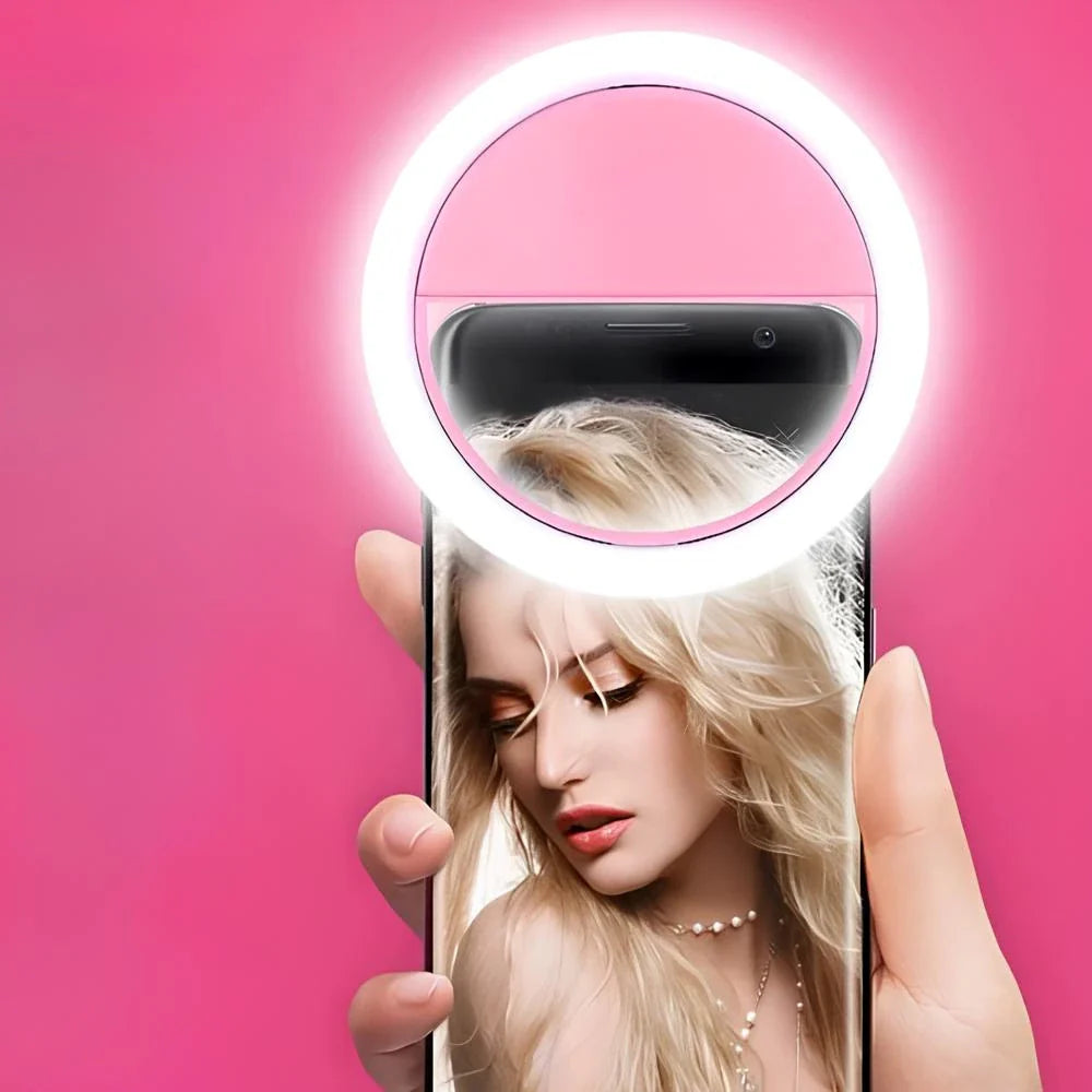 Selfie Ring Light – Compact Clip-On Lamp for Perfect Photos & Videos