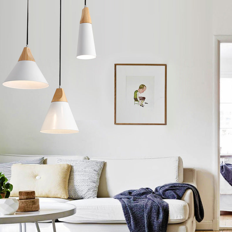 Ovia – Scandinavische Hanglamp van Hout & Aluminium