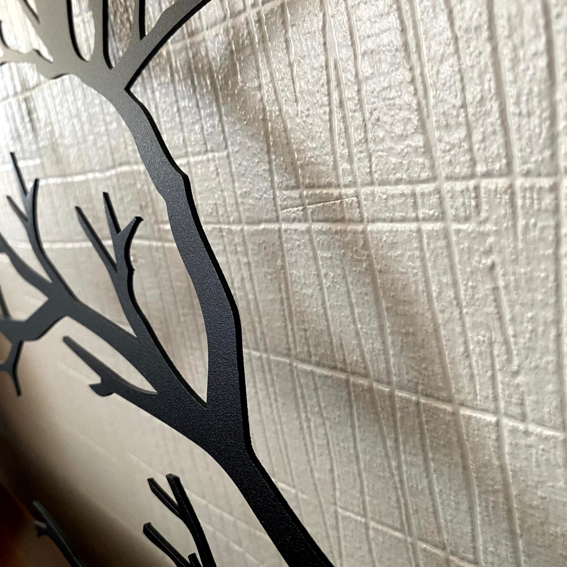 Art Metalen Wanddecoratie met Vogels op een Tak