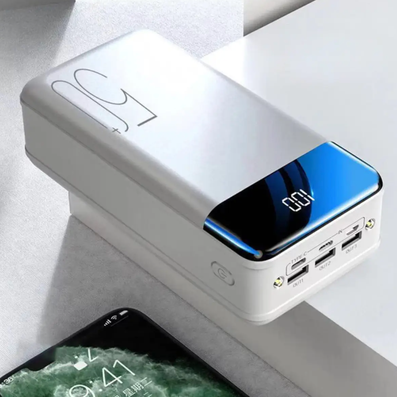 Lumio – Power Bank 100.000mAh met Snellaadtechnologie & Universele Compatibiliteit