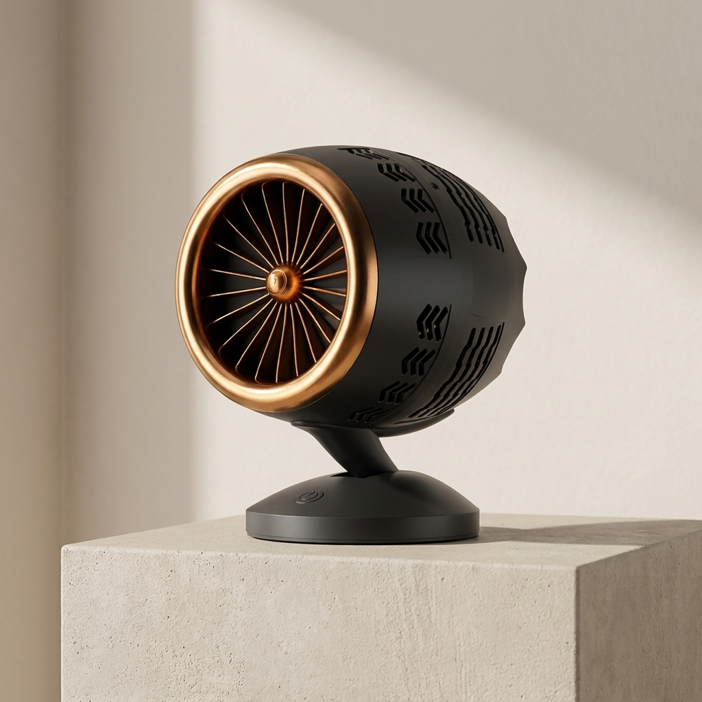 Draagbare USB Rookafzuiger – Compacte Tafelventilator met 3 Snelheden