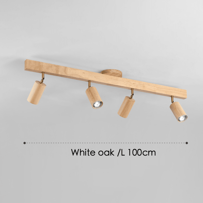 Minimalistische Houten Plafondlamp met Modulair Design