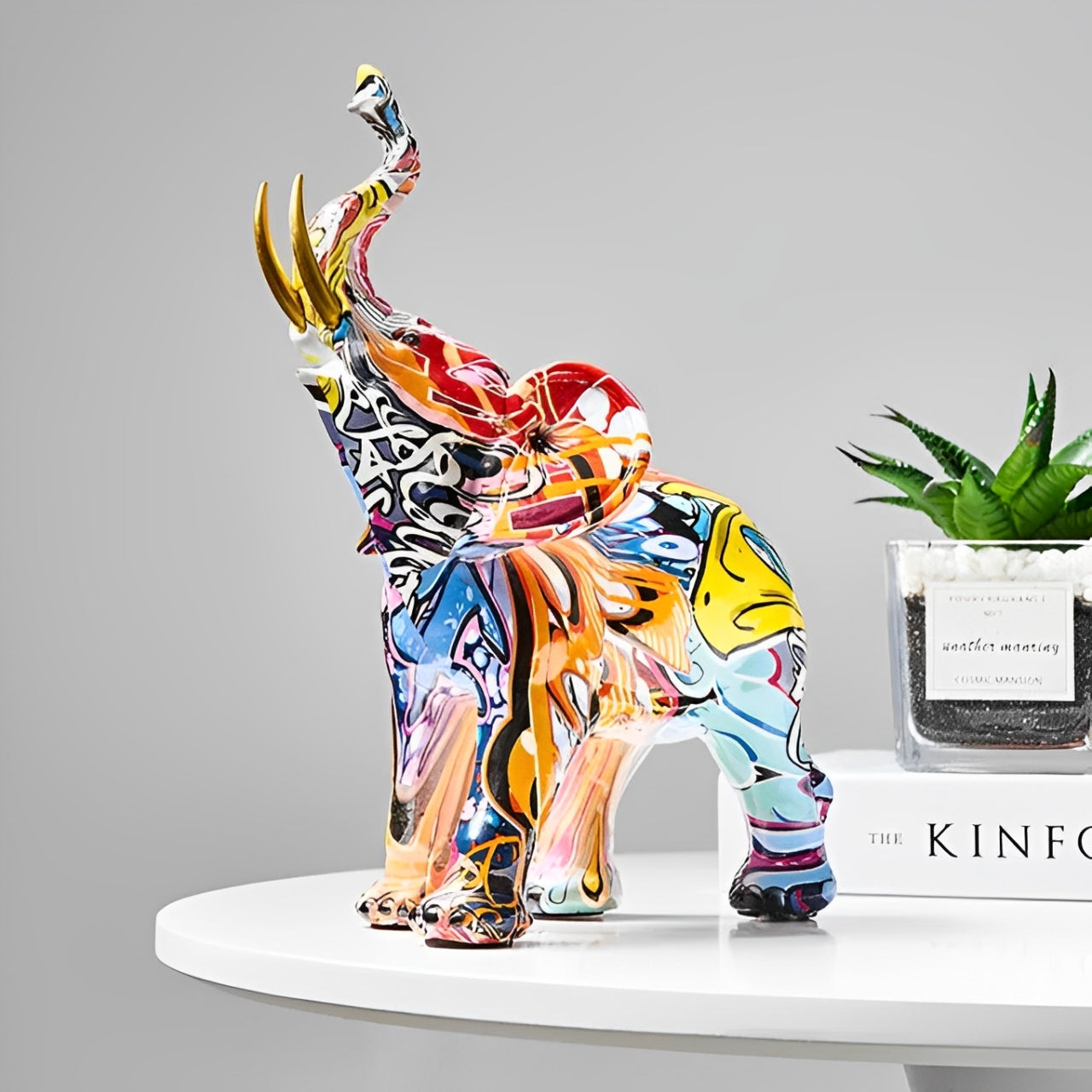 Ollio - Abstract Olifanten Standbeeld