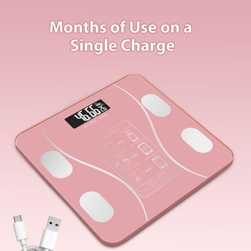 Slimme Digitale Weegschaal – Bluetooth Weegschaal voor Gewicht & Lichaamsvet
