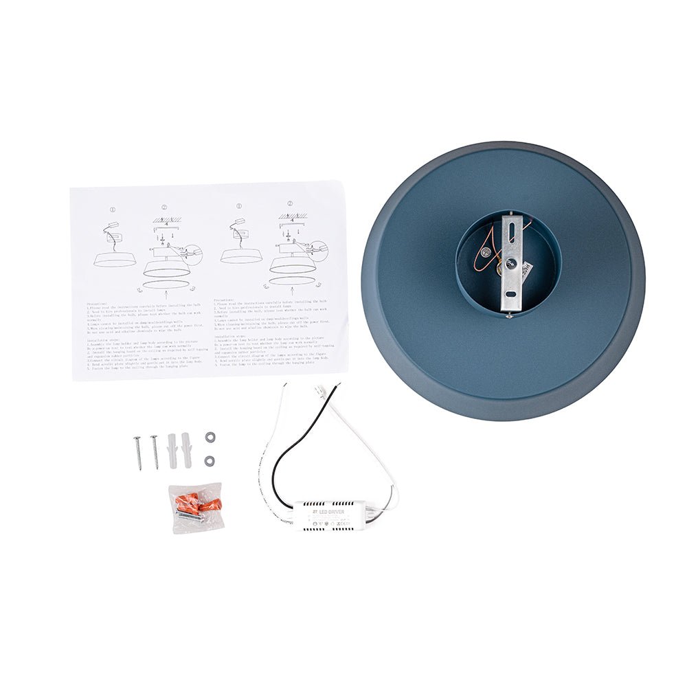 Scandinavische LED Plafondlamp met Acryl Kap