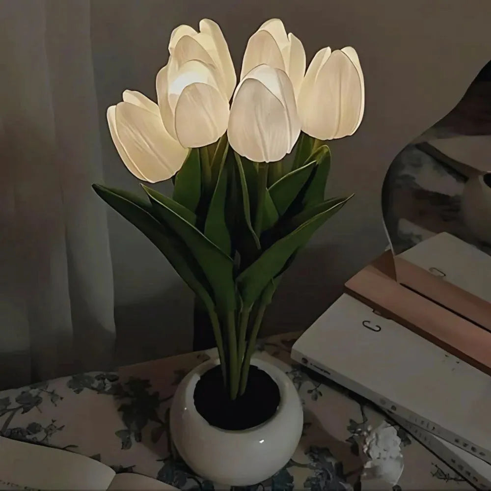 Tulp Nachtlamp – Elegante Bloemen LED Lamp voor Gezellige Sfeer