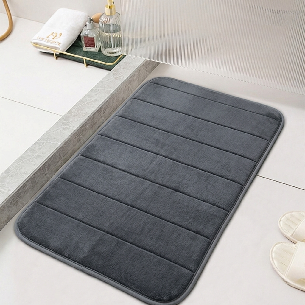 Absorberende Badmat – Sneldrogend Antislip Badkamerkleed