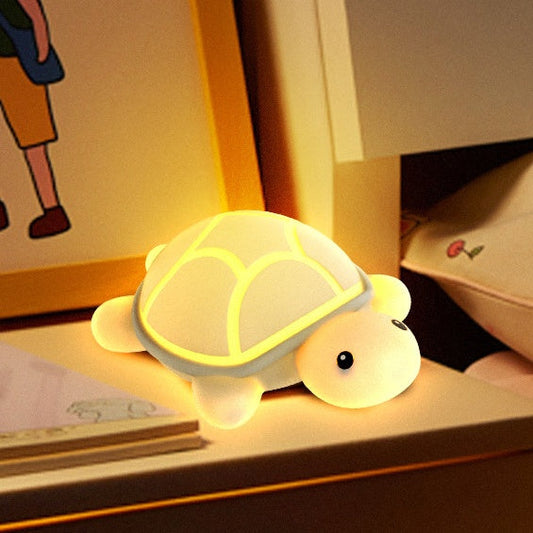 Shieldy - Schildpad Nachtlamp met LED en Tap-Functie