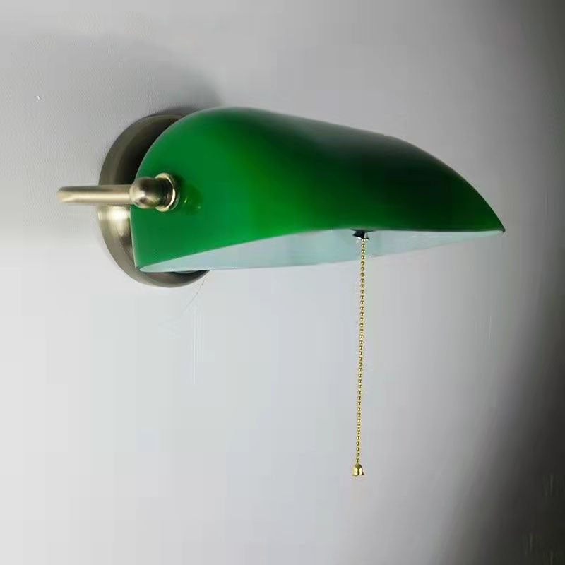 Industriële Wandlamp – Groen of Wit Glas & IJzer met E26 Fitting