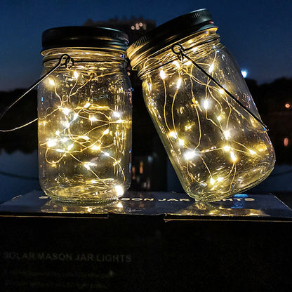 Solar LED Buitenlamp – Art Deco Wit/Geel – 1.2 V (20 LED’s)