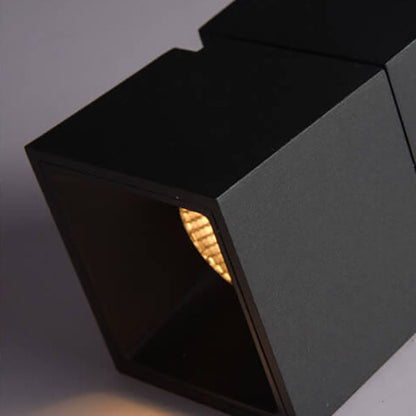 Moderne Aluminium Semi-Flush Mount Plafondlamp – Zwart/Wit – LED 7W/12W