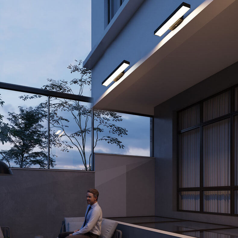Moderne Minimalistische LED Sensor Buitenlamp | Waterdichte Rechthoekige Wandlamp