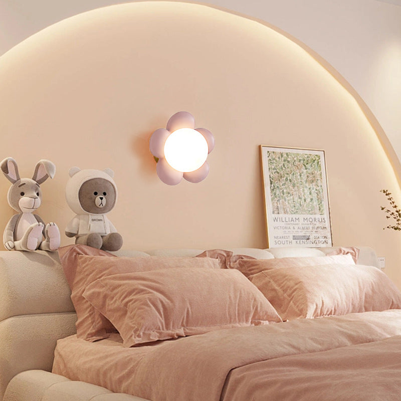 Moderne Keramische Wandlamp met Houten Detail – 220V-240V – Voor Slaapkamer & Woonkamer