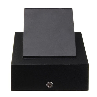 Moderne Zwarte Aluminium Buitenlamp met Geïntegreerde LED