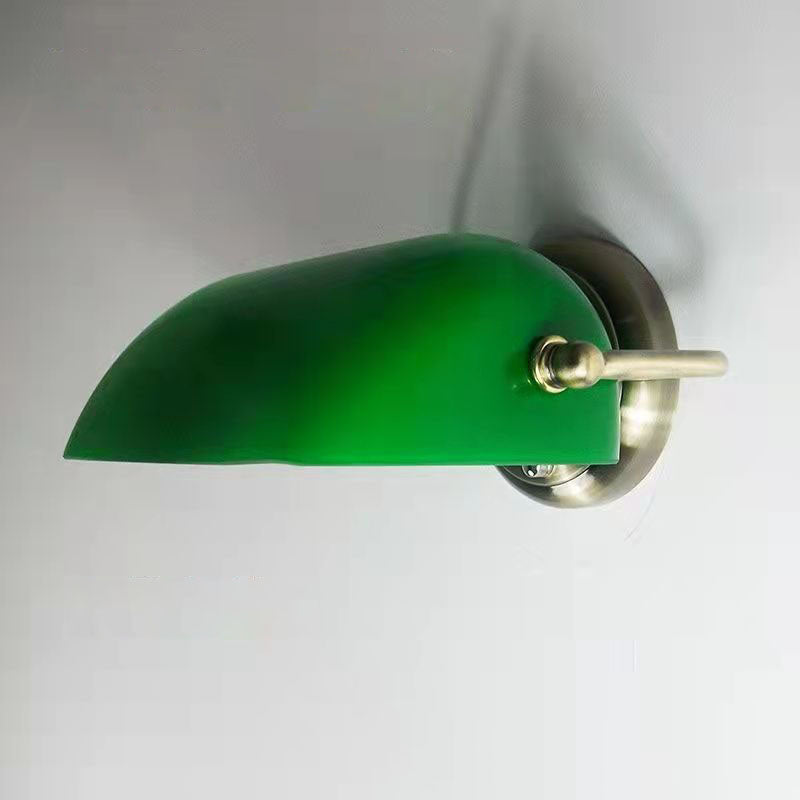 Industriële Wandlamp – Groen of Wit Glas & IJzer met E26 Fitting