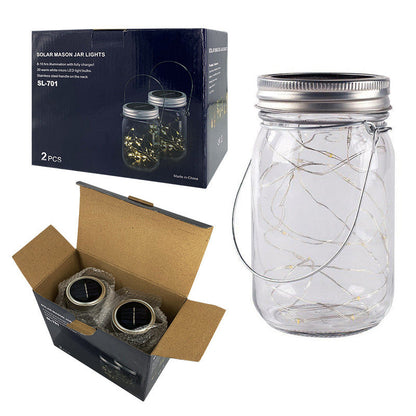 Solar LED Buitenlamp – Art Deco Wit/Geel – 1.2 V (20 LED’s)