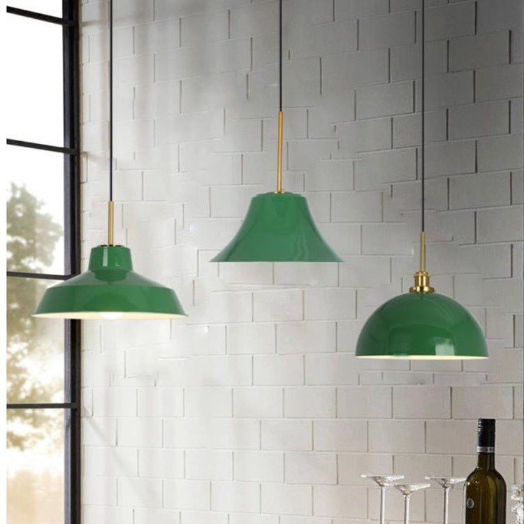 Industriële Groene Hanglamp – Meerdere Formaten