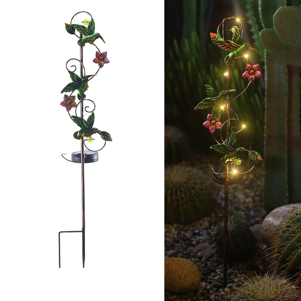 Kleurrijke Solar Buitenlamp – LED Tuinprikker, IP44 Waterdicht