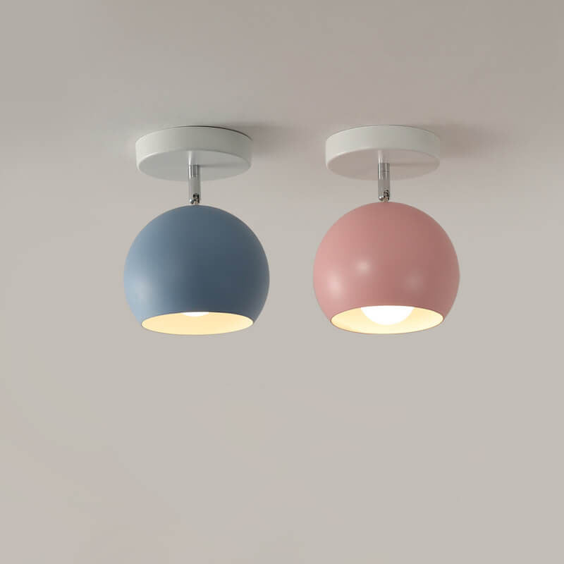 Moderne Scandinavische Minimalistische Plafondlamp van IJzer & Hout in Meerdere Kleuren