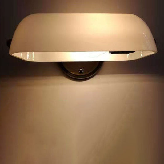 Industriële Wandlamp – Groen of Wit Glas & IJzer met E26 Fitting