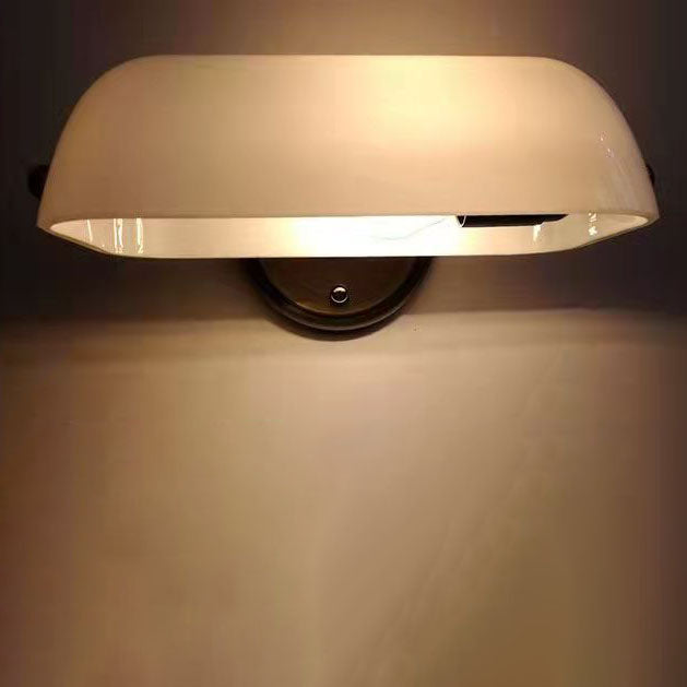 Industriële Wandlamp – Groen of Wit Glas & IJzer met E26 Fitting