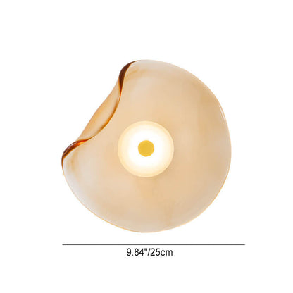 Moderne LED Wandlamp – Glas & IJzer in Grijs, Blauw of Amber