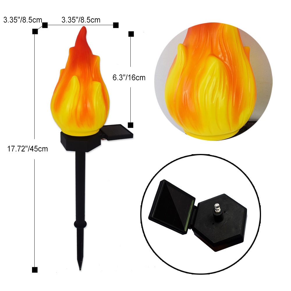 Solar LED Tuinprikker – Geel/Rood – (1, 3 of 4 Lichtbronnen)