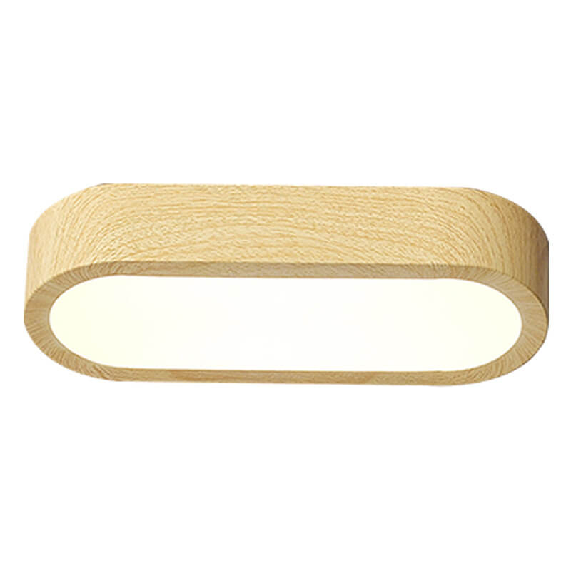 Moderne Houten Plafondlamp – Hout/Walnoot Houtnerf – LED 8W