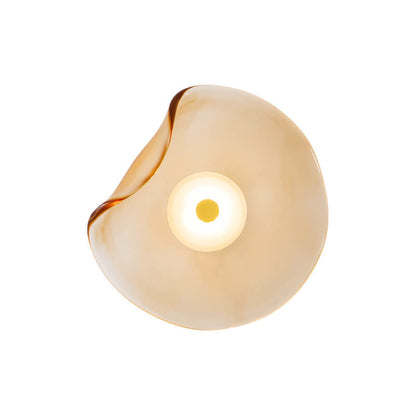 Moderne LED Wandlamp – Glas & IJzer in Grijs, Blauw of Amber